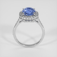 2.26 Ct. Blue Sapphire Ring, 18K White Gold 3