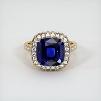 5.56 Ct. Sapphire Ring, 14K Yellow Gold 1