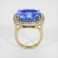 24.60 Ct. Blue Sapphire Ring, 14K Yellow Gold 3