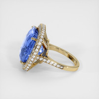 24.60 Ct. Blue Sapphire Ring, 14K Yellow Gold 4