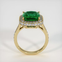 4.39 Ct. Emerald   Ring, 18K Yellow Gold 3