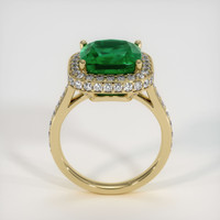 4.39 Ct. Emerald Ring, 18K Yellow Gold 3