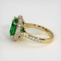 4.39 Ct. Emerald Ring, 18K Yellow Gold 4