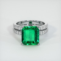 2.07 Ct. Emerald  Ring - Platinum 950