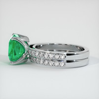 4.14 Ct. Emerald  Ring - Platinum 950