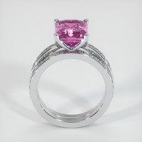 6.02 Ct. Pink Sapphire Ring, Platinum 950 3