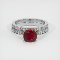 3.36 Ct. Ruby Ring, Platinum 950 1