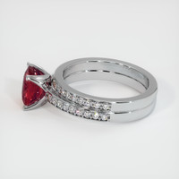 3.36 Ct. Ruby Ring, Platinum 950 4