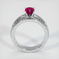 0.90 Ct. Ruby Ring, Platinum 950 3