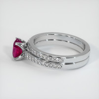 0.90 Ct. Ruby Ring, Platinum 950 4