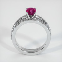 0.88 Ct. Ruby Ring, Platinum 950 3