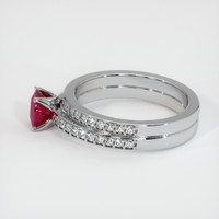 0.75 Ct. Ruby Ring, Platinum 950 4