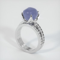 6.84 Ct. Sapphire Ring, Platinum 950 2