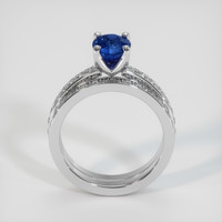1.44 Ct. Blue Sapphire Ring, Platinum 950 3