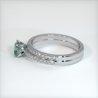 0.89 Ct. Sapphire Ring, Platinum 950 4