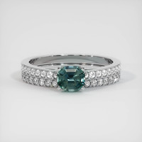 0.67 Ct. Sapphire Ring, Platinum 950 1