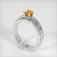 0.68 Ct. Sapphire Ring, Platinum 950 2