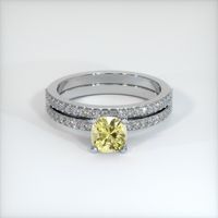 1.03 Ct. Yellow Sapphire Ring, Platinum 950 1