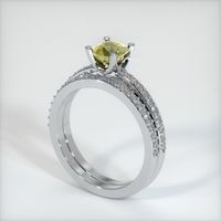 1.03 Ct. Yellow Sapphire Ring, Platinum 950 2