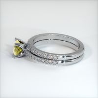 1.03 Ct. Yellow Sapphire Ring, Platinum 950 4