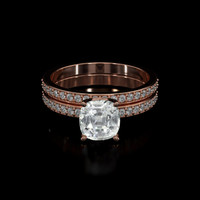 1.79 Ct. Sapphire Ring, 14K Rose Gold 1