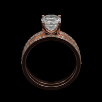 1.79 Ct. Sapphire Ring, 14K Rose Gold 3