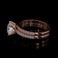 1.79 Ct. Sapphire Ring, 14K Rose Gold 4