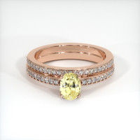 1.07 Ct. Sapphire Ring, 14K Rose Gold 1