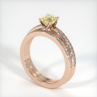 1.07 Ct. Sapphire Ring, 14K Rose Gold 2