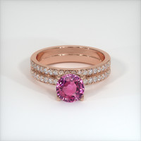 1.56 Ct. Sapphire Ring, 18K Rose Gold 1