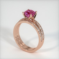 1.56 Ct. Sapphire Ring, 18K Rose Gold 2