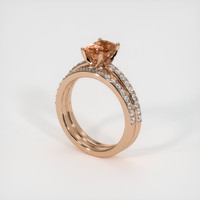 1.59 Ct. Sapphire Ring, 18K Rose Gold 2