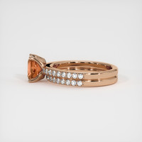 1.59 Ct. Sapphire Ring, 18K Rose Gold 4