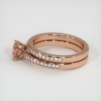 0.84 Ct. Sapphire Ring, 18K Rose Gold 4