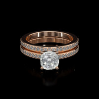 1.79 Ct. Sapphire Ring, 18K Rose Gold 1