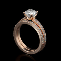 1.79 Ct. Sapphire Ring, 18K Rose Gold 2