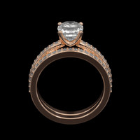 1.79 Ct. Sapphire Ring, 18K Rose Gold 3