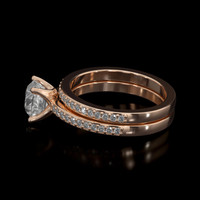 1.79 Ct. Sapphire Ring, 18K Rose Gold 4