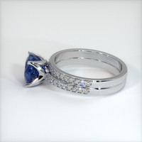 1.89 Ct. Blue Sapphire Ring, 10K White Gold 4