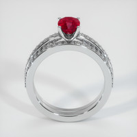1.10 Ct. Ruby Ring, 10K White Gold 3