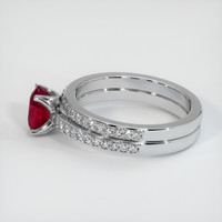 1.10 Ct. Ruby Ring, 10K White Gold 4
