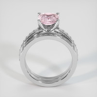 1.87 Ct. Pink Sapphire Ring, 10K White Gold 3