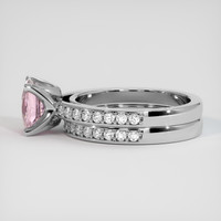 1.87 Ct. Pink Sapphire Ring, 10K White Gold 4