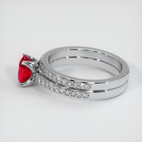 0.85 Ct. Ruby Ring, 10K White Gold 4