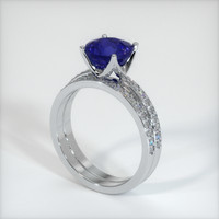 1.42 Ct. Sapphire Ring, 14K White Gold 2