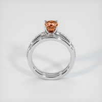 1.59 Ct. Padparadscha Sapphire Ring, 14K White Gold 3
