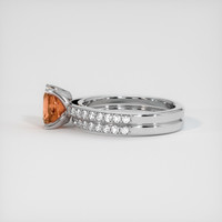 1.59 Ct. Sapphire Ring, 14K White Gold 4