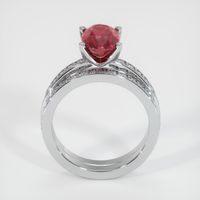 2.60 Ct. Ruby Ring, 14K White Gold 3