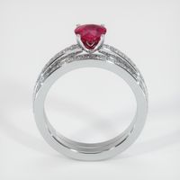 0.75 Ct. Ruby Ring, 14K White Gold 3