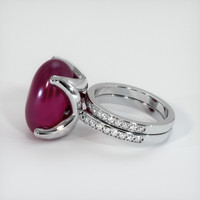 24.98 Ct. Ruby Ring, 14K White Gold 4